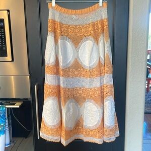 Gorgeous Vintage Skirt - hand crocheted NWT Size S